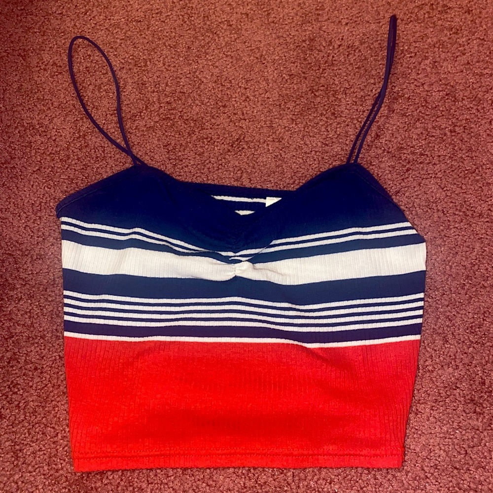 Pacsun red, white & blue croptop
